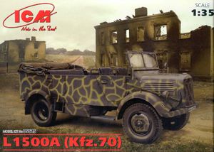 Сборная модель ICM 35525 Даймлер-Бенц L1500A, германский армейский автомобиль, 1/35