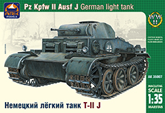 Сборная модель Ark-Models 35007 Немецкий лёгкий танк Pz.Kpfw.II Ausf.J, 1/35