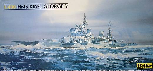 Сборная модель Heller 81088 Корабль Hms King George V, 1/400