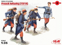 Сборная модель ICM 35682 Пехота Франции (1914 г.), (4 фигуры), 1/35