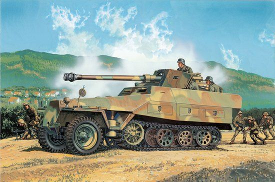 Сборная модель Dragon 6248 БТР Sd.Kfz.251/22 Ausf.D w/7.5cm PaK 40, 1/35