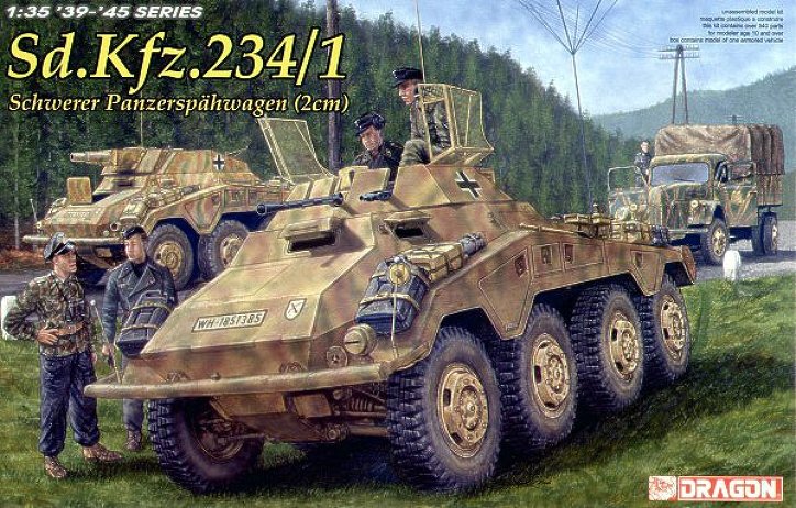 Сборная модель Dragon 6298 Тяжелый Танк Spahwagen Sd.Kfz.234/1, 1/35