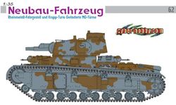 Сборная модель Dragon 6666 Немецкий танк Neubau-Fahrzeug Rheinmetall-Fahrgestell und Krupp-Turm Geanderte MG-Turme, 1/35