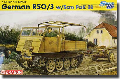 Сборная модель Dragon 6684 RSO/3 немецкий тягач с 50-мм. противотанковым орудием PaK 38, 1/35