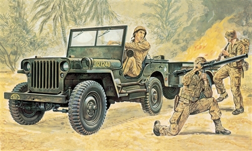 Сборная модель Italeri 314 Американский автомобиль Willys Jeep, 1/35