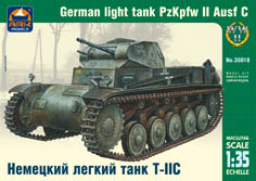 Сборная модель ARK-models 35018 Немецкий лёгкий танк Т-II C, 1/35